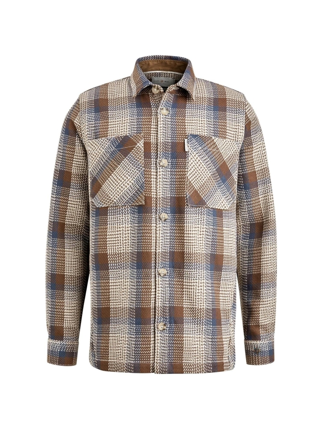 Cast Iron Long Sleeve Shirt Heavy Check 8063 Patridge