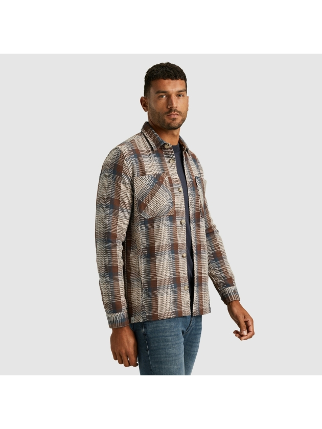Cast Iron Long Sleeve Shirt Heavy Check 8063 Patridge