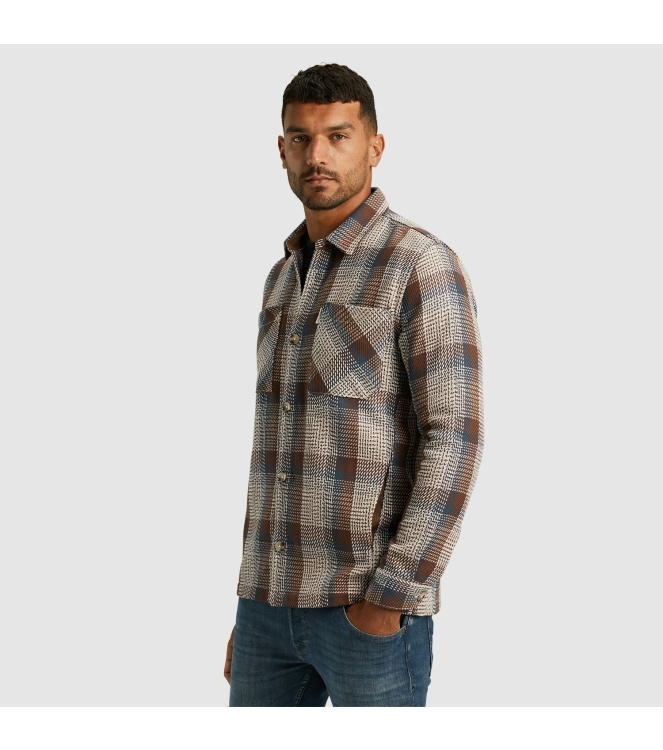 Cast Iron Long Sleeve Shirt Heavy Check 8063 Patridge