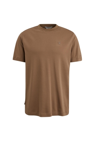Cast Iron Short sleeve r-neck regular fit in 8063 Partridge
