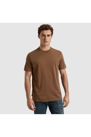 Cast Iron Short sleeve r-neck regular fit in 8063 Partridge