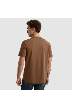 Cast Iron Short sleeve r-neck regular fit in 8063 Partridge