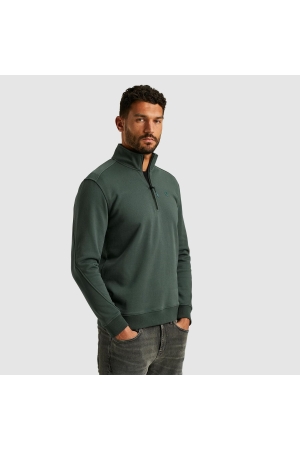 Cast Iron Half zip collar cotton terry 6026 Urban chic