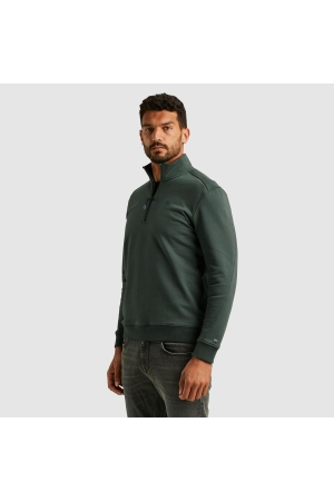 Cast Iron Half zip collar cotton terry 6026 Urban chic