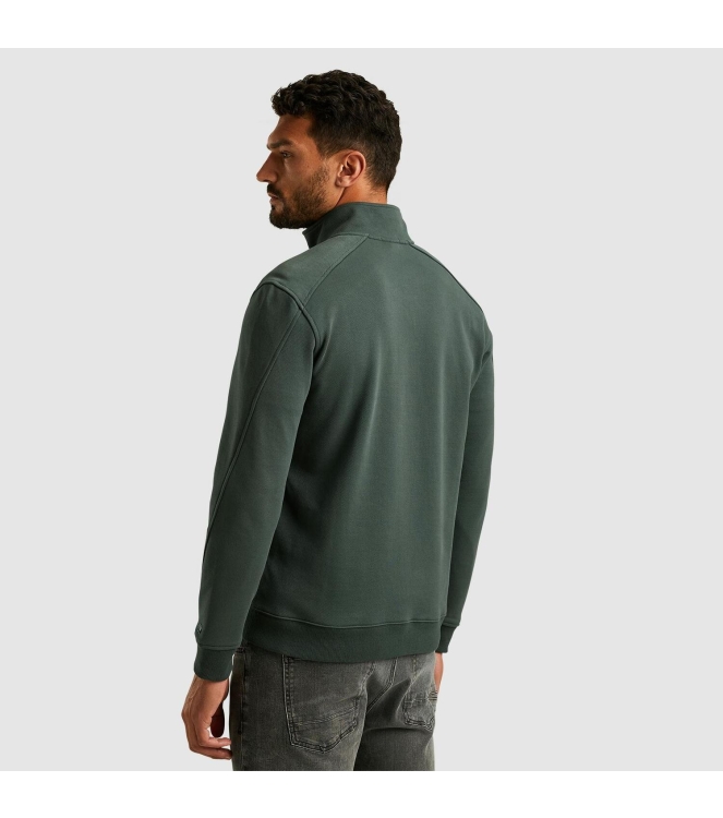 Cast Iron Half zip collar cotton terry 6026 Urban chic