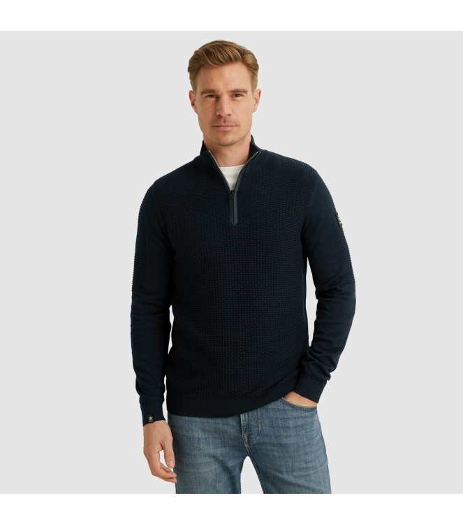 Vanguard Half zip collar cotton structure 5073 sky captain