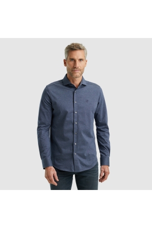 Vanguard Long Sleeve Shirt Versatile Jersey 5709 Mid blue melange
