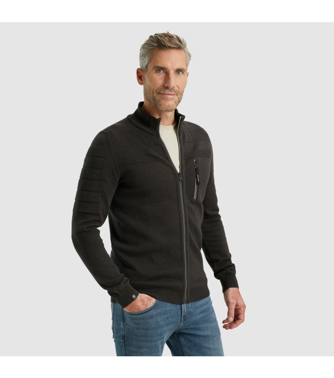 Vanguard Zip jacket cotton bonded mouline 6152 Deep forrest