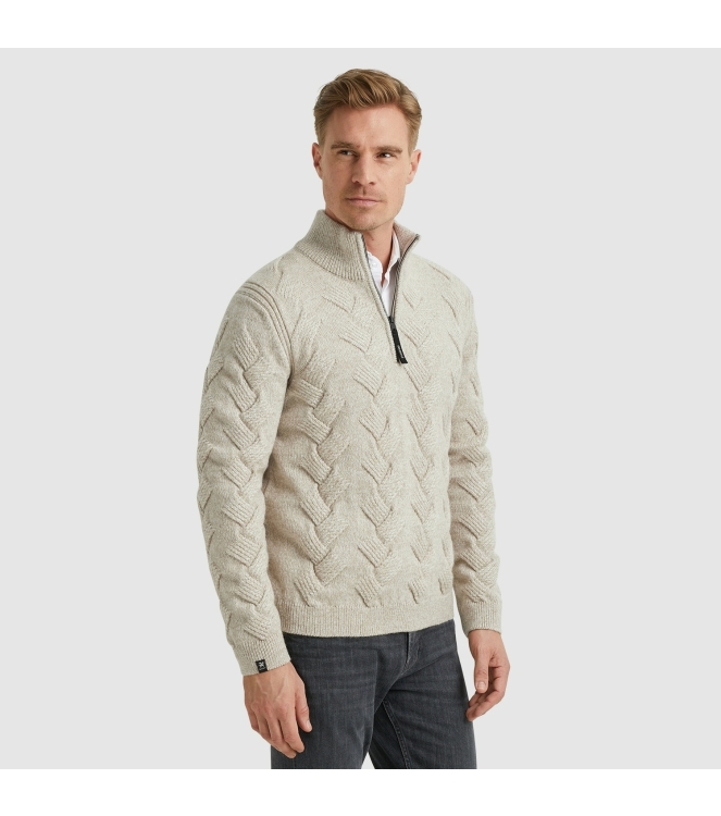 Vanguard Half zip collar star wool acrylic 8265 Pure cashmere