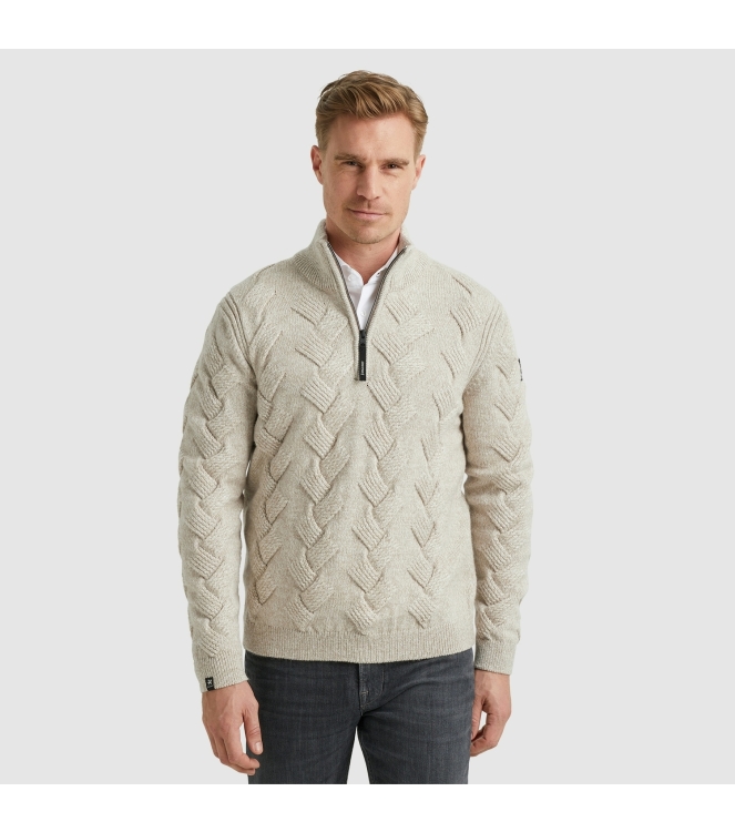 Vanguard Half zip collar star wool acrylic 8265 Pure cashmere