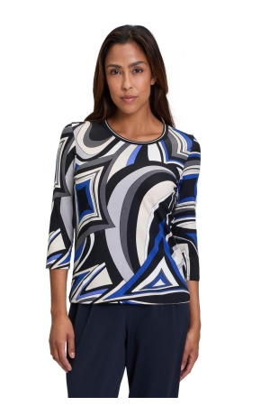Betty Barclay Shirt Kurz 3/4 Arm 9880 black/blu