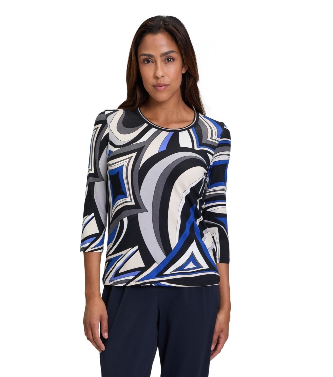 Betty Barclay Shirt Kurz 3/4 Arm 9880 black/blu