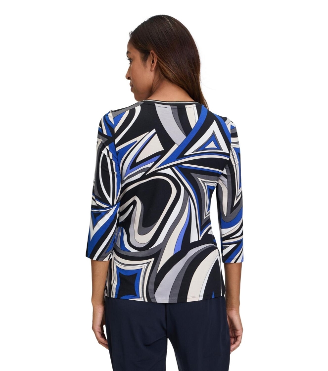 Betty Barclay Shirt Kurz 3/4 Arm 9880 black/blu