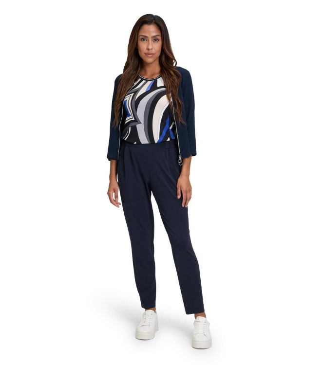 Betty Barclay Shirt Kurz 3/4 Arm 9880 black/blu