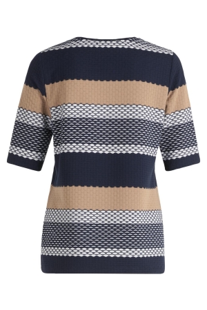 Betty Barclay Shirt Kurz 1/2 Arm 8878 Dark blue/beige