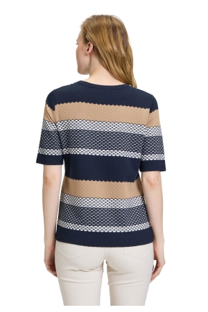 Betty Barclay Shirt Kurz 1/2 Arm 8878 Dark blue/beige