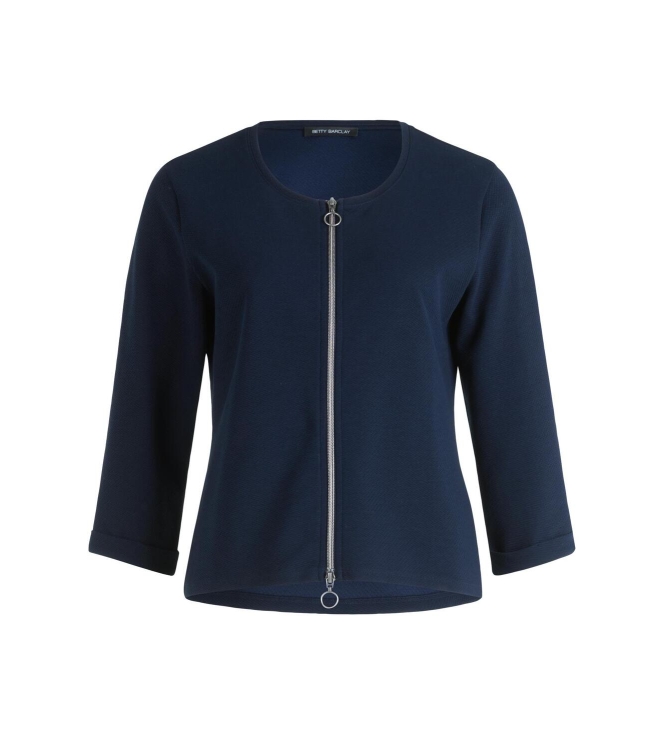Betty Barclay Sweat Jacke Kurz 1/1 Arm 8345 Dark Sky
