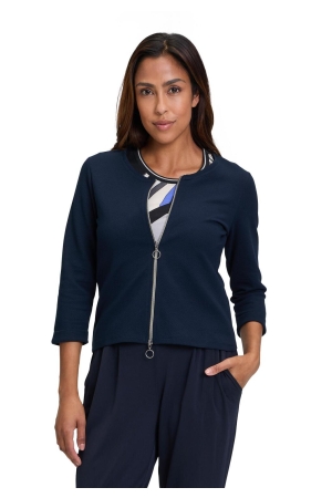 Betty Barclay Sweat Jacke Kurz 1/1 Arm 8345 Dark Sky