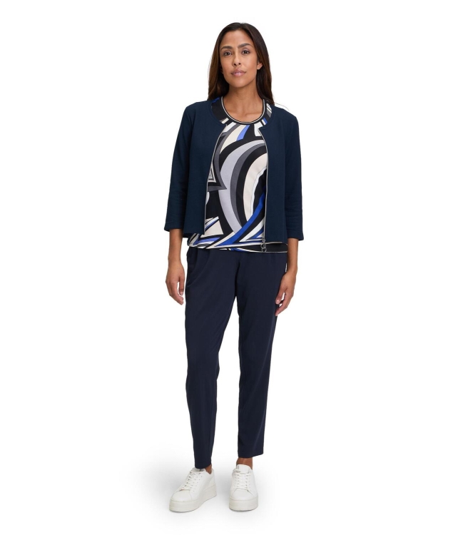 Betty Barclay Sweat Jacke Kurz 1/1 Arm 8345 Dark Sky