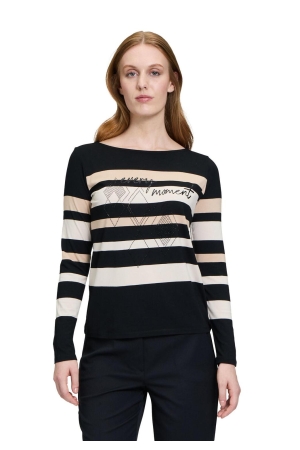 Betty Barclay Shirt Kurz 1/1 Arm 9875 Black /beige