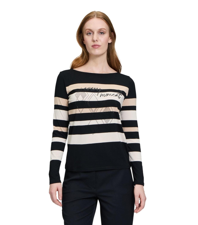 Betty Barclay Shirt Kurz 1/1 Arm 9875 Black /beige