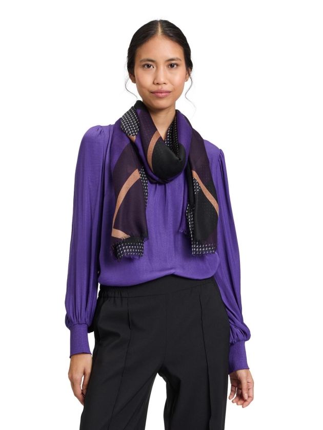 Betty Barclay Schals 6872 Purple/beige