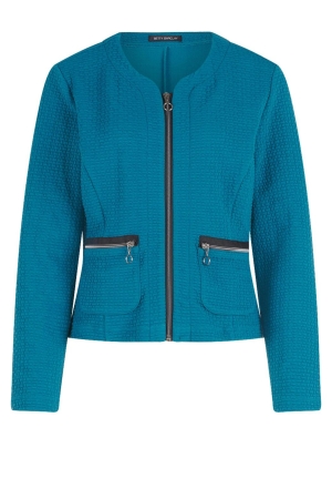 Betty Barclay Sweat Jacke Kurz 1/1 Arm 8558 Colonial blue