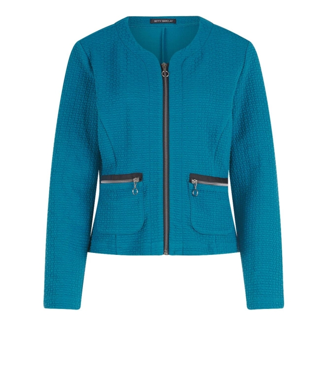 Betty Barclay Sweat Jacke Kurz 1/1 Arm 8558 Colonial blue