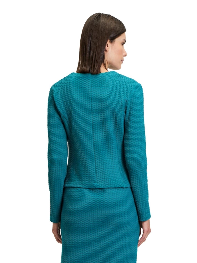 Betty Barclay Sweat Jacke Kurz 1/1 Arm 8558 Colonial blue