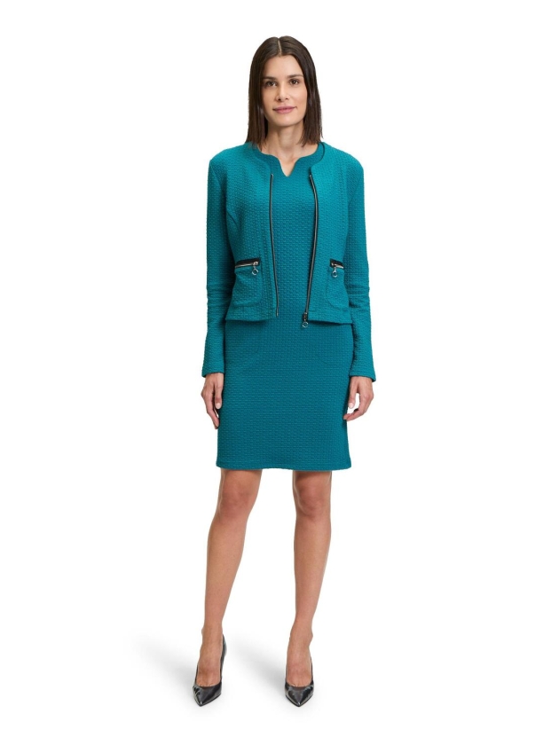 Betty Barclay Sweat Jacke Kurz 1/1 Arm 8558 Colonial blue