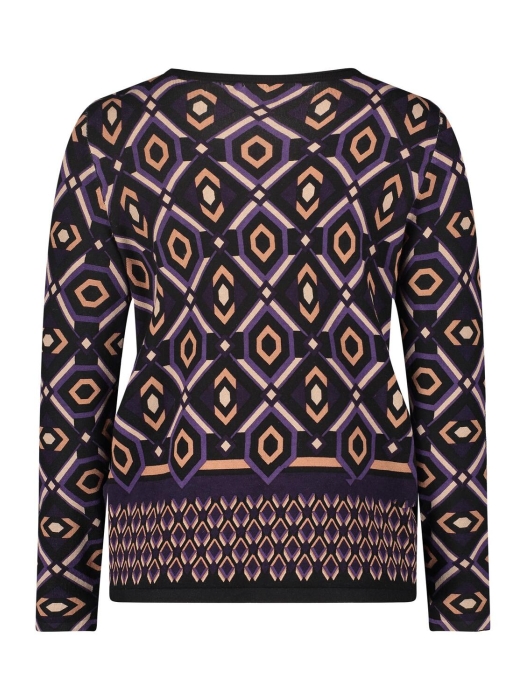 Betty Barclay Strickpullover Kurz 1/1 Arm 6890Purple/black