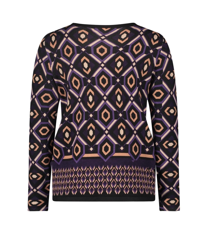 Betty Barclay Strickpullover Kurz 1/1 Arm 6890Purple/black