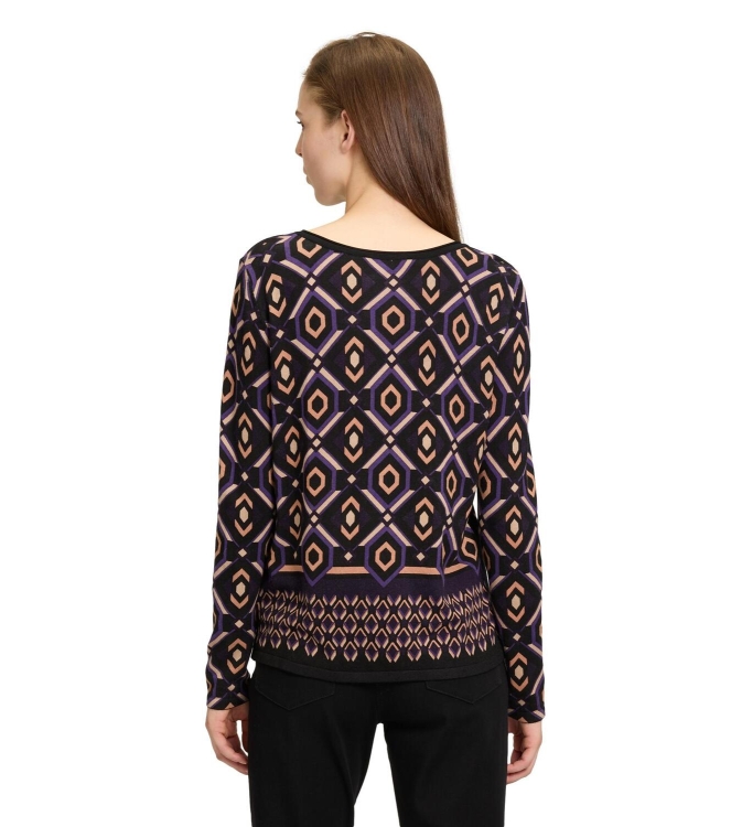 Betty Barclay Strickpullover Kurz 1/1 Arm 6890Purple/black