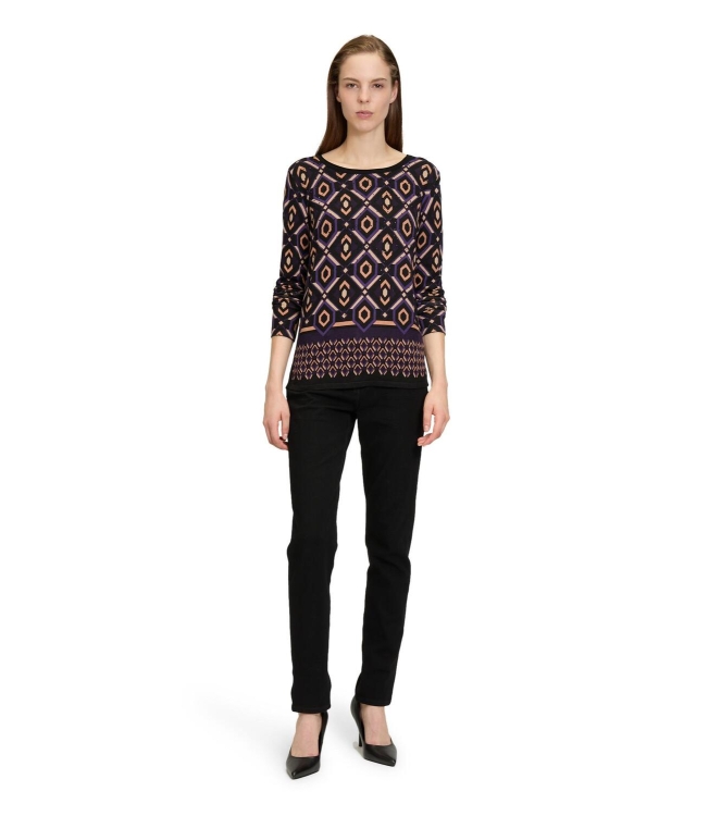 Betty Barclay Strickpullover Kurz 1/1 Arm 6890Purple/black