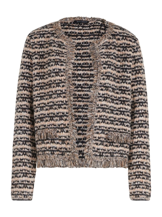 Betty Barclay Strickjacke Kurz 1/1 Arm 9972 Black/beige