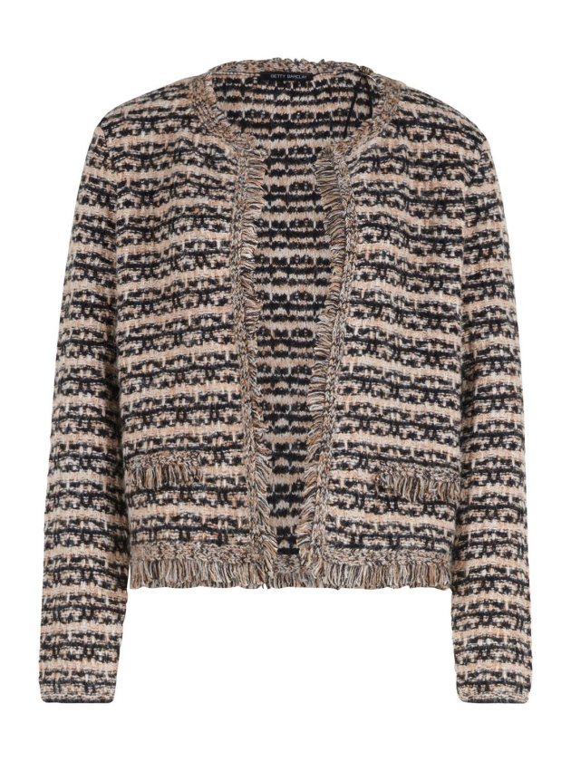 Betty Barclay Strickjacke Kurz 1/1 Arm 9972 Black/beige