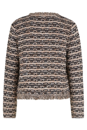 Betty Barclay Strickjacke Kurz 1/1 Arm 9972 Black/beige