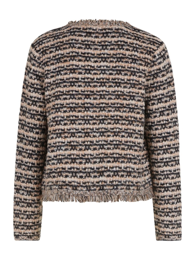 Betty Barclay Strickjacke Kurz 1/1 Arm 9972 Black/beige