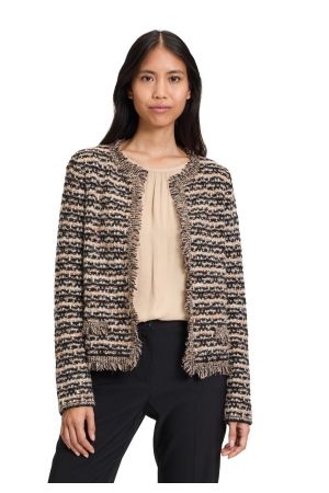 Betty Barclay Strickjacke Kurz 1/1 Arm 9972 Black/beige
