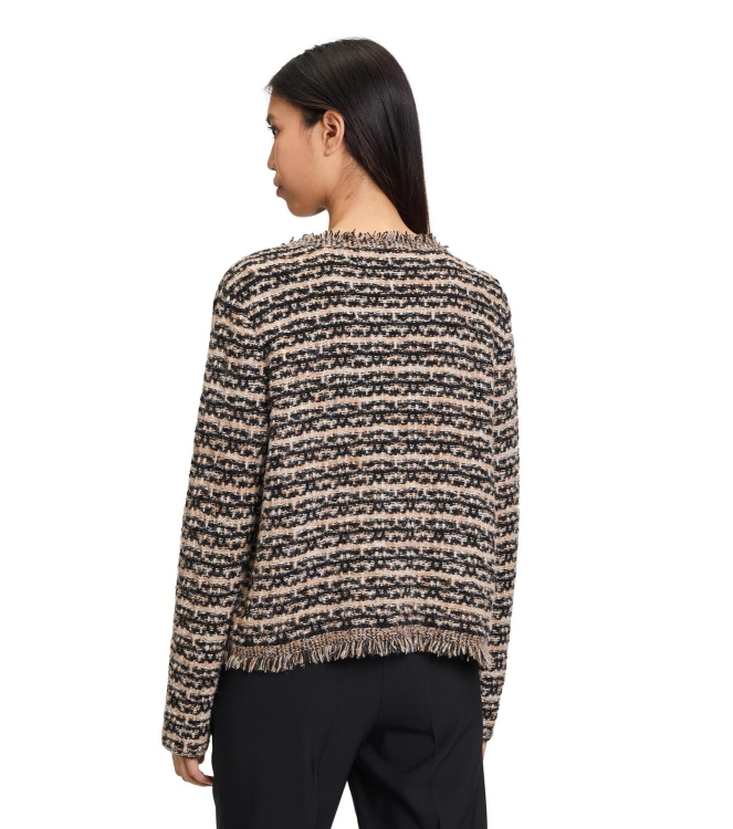 Betty Barclay Strickjacke Kurz 1/1 Arm 9972 Black/beige