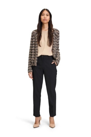 Betty Barclay Strickjacke Kurz 1/1 Arm 9972 Black/beige