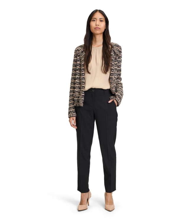 Betty Barclay Strickjacke Kurz 1/1 Arm 9972 Black/beige