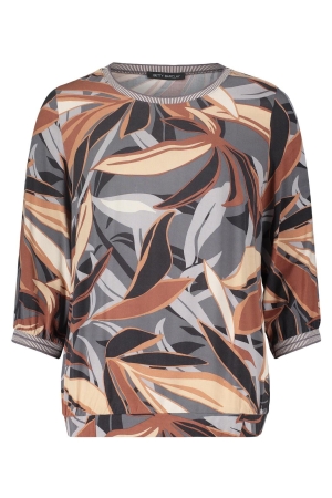 Betty Barclay Bluse Kurz 3/4 Arm 9871 Grey/brown