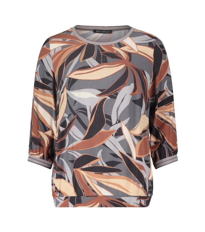Betty Barclay Bluse Kurz 3/4 Arm 9871 Grey/brown