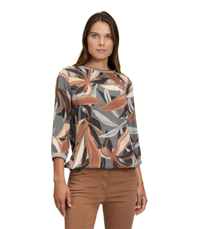 Betty Barclay Bluse Kurz 3/4 Arm 9871 Grey/brown