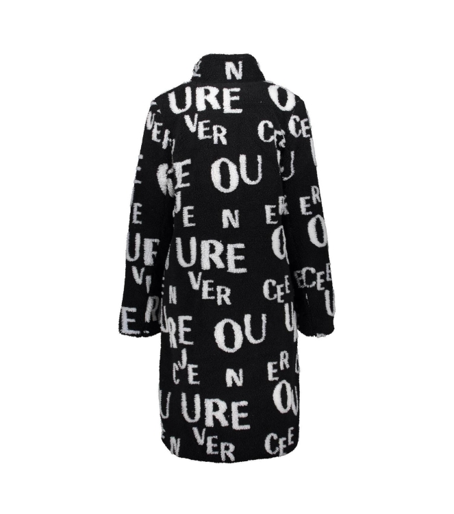 Geisha Padded coat with letters 999 Black
