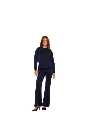 Geisha Pants lurex 999 Black/blu lurex