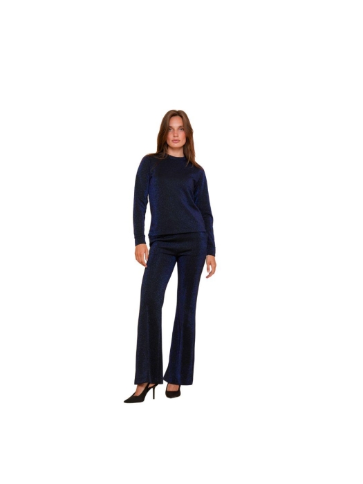 Geisha Pants lurex 999 Black/blu lurex