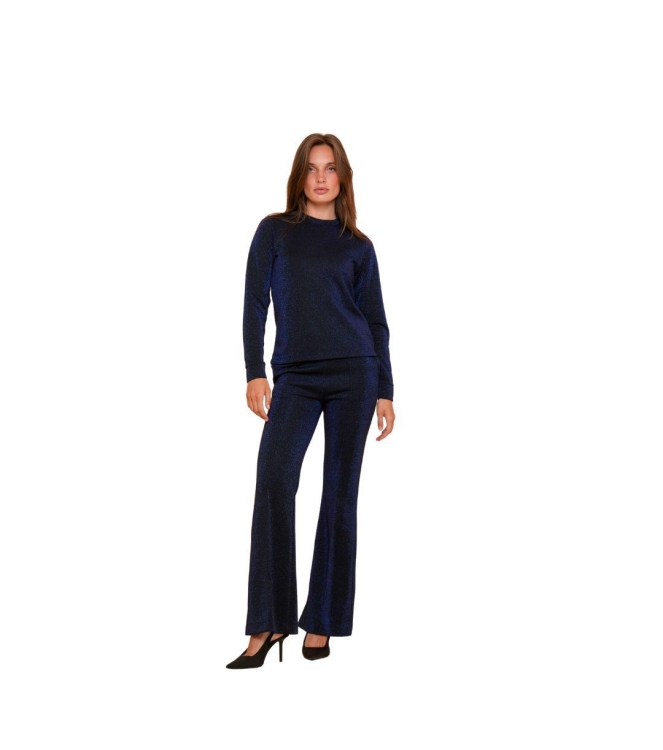 Geisha Pants lurex 999 Black/blu lurex