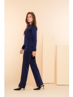 Geisha Pants lurex 999 Black/blu lurex